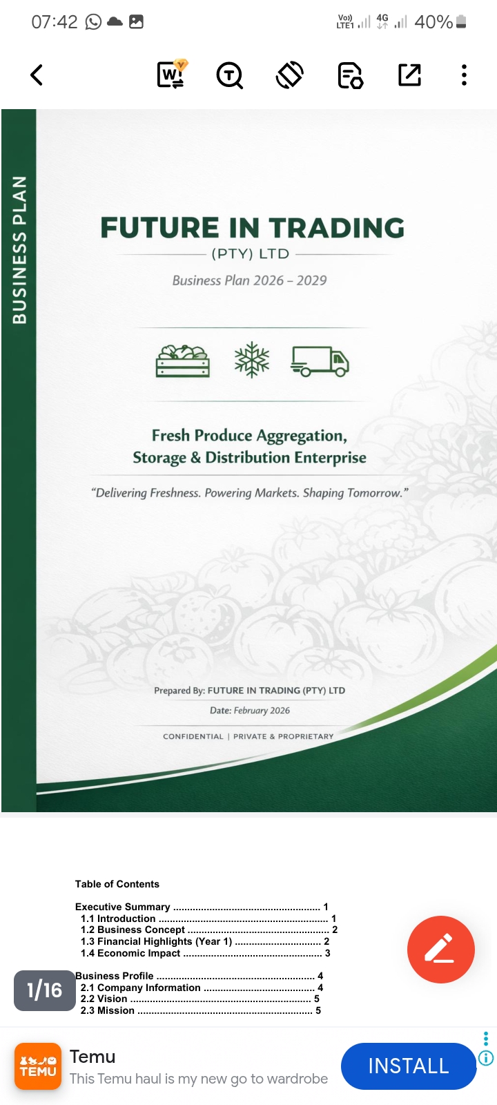 Future In Trading (Pty)Ltd logo by Mr K Goci