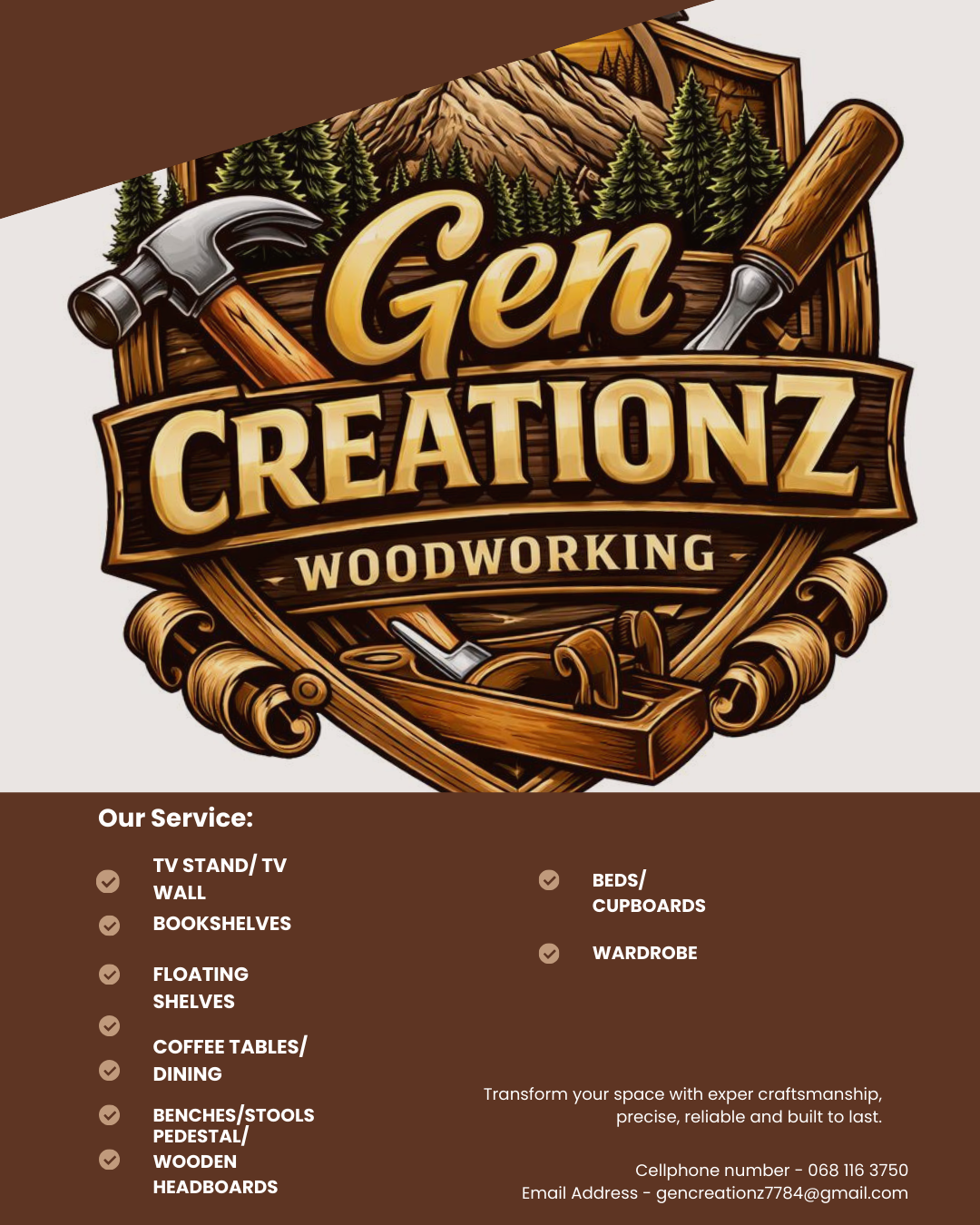 Gen CreationZ Woodworking background_image by Zinzi Mkiva