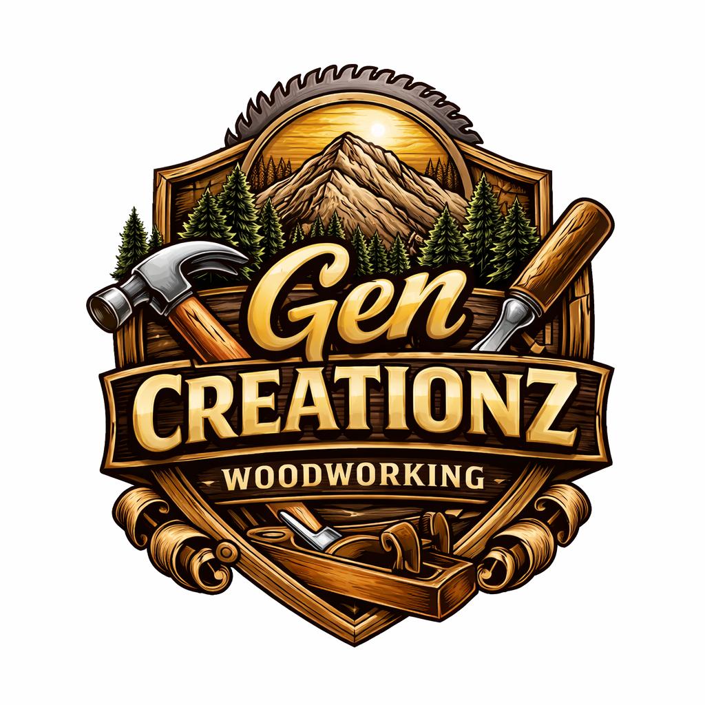 Gen CreationZ Woodworking logo by Zinzi Mkiva